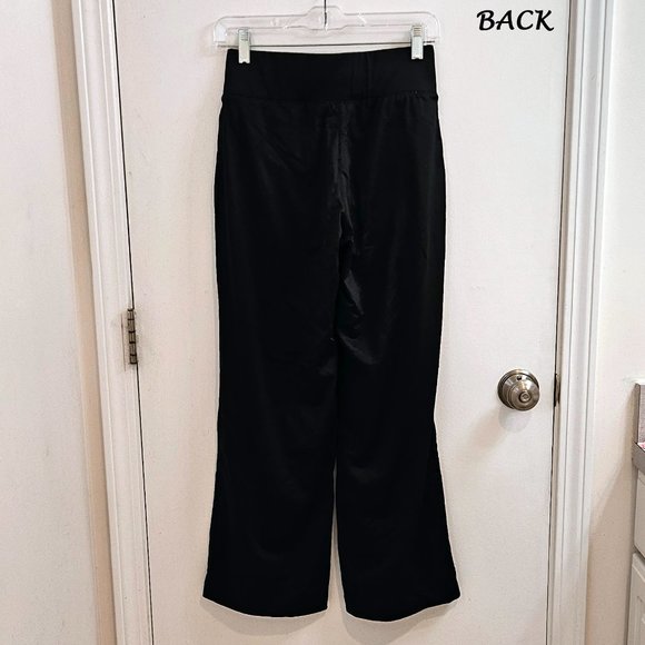 Wide Leg Yoga Pant, Black Lined with Shaper Shorts by BOCA, Size Small - Picture 3 of 13